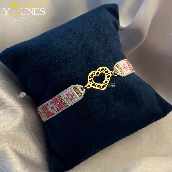 دستبند میوکی قلب قلبی طلا